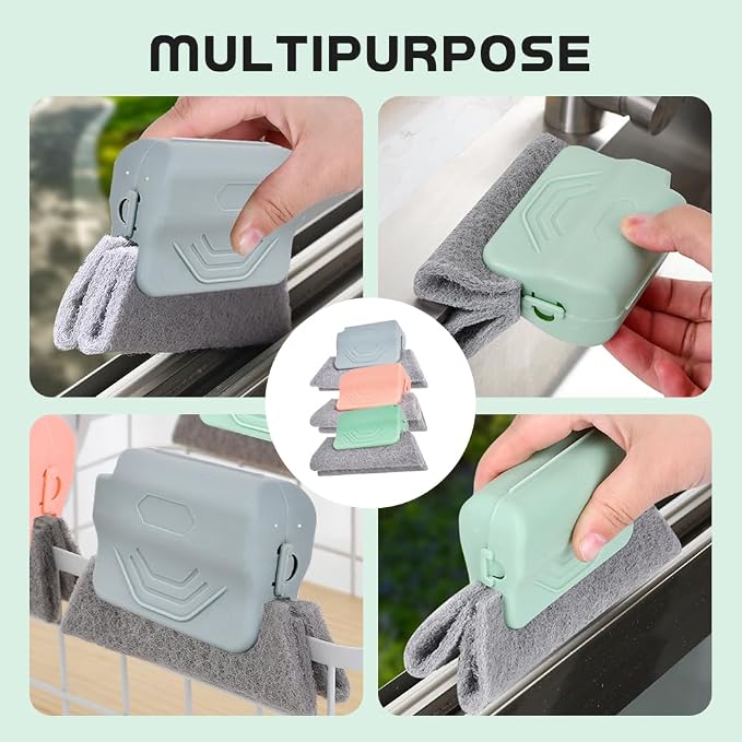 3 Pcs Magic Window Track Cleaners, 2026 Upgraded Handheld Window Groove - Image 5