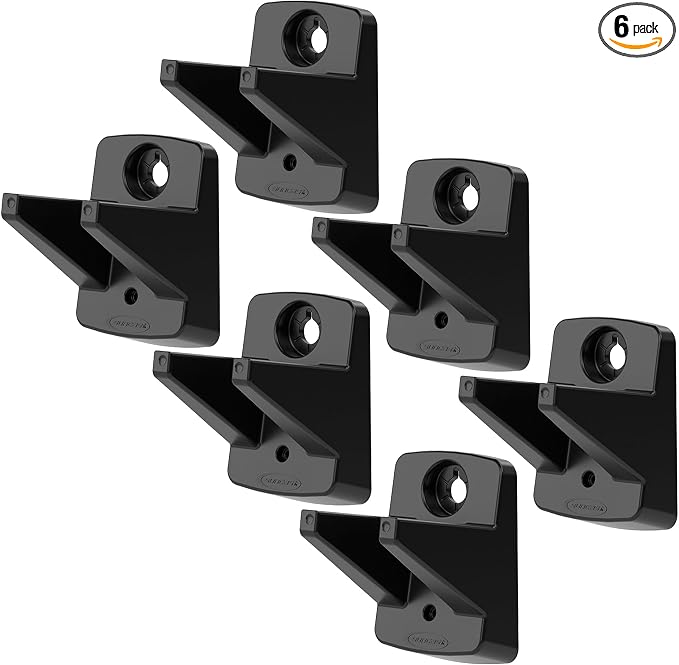 Suncast 6 Pack Wall Mount Hook Tool Organizer, Outdoor Rack System by Suncast