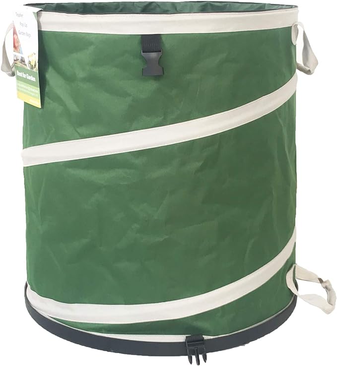 24-Gallon Collapsible Trash Can Hard-Shell Bottom Yard Garden Bag by TespherCreationsforYardWorkLawnsCarePatioGardeningOutdoorCampingandRVTrips