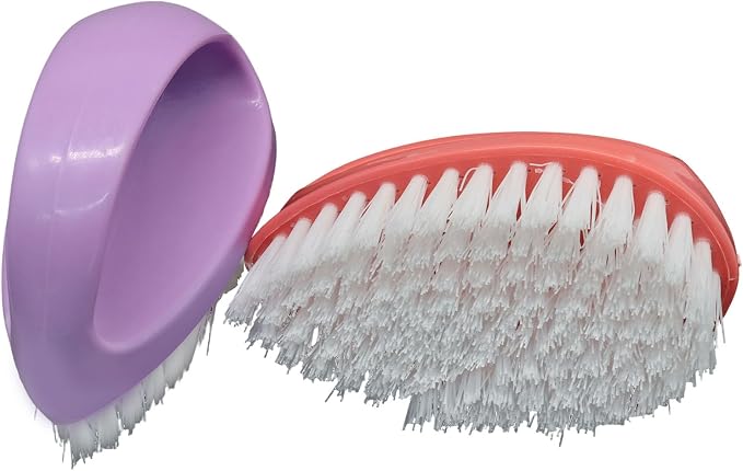 Hordion 2 Pack Hand Nail Brush, Heavy Duty Scrub Brush Nylon Stiff Bristles - Image 3