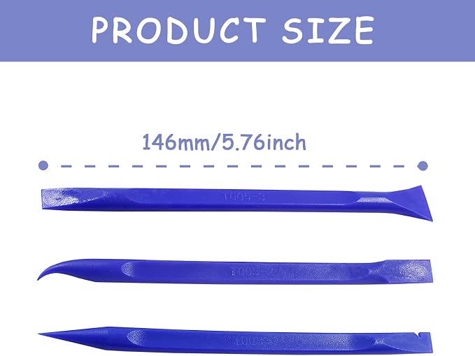 9Pcs Carbon Fiber Scraper Cleaning Tool Non-Scratch Plastic Multi-Purpose Stiff - Image 3