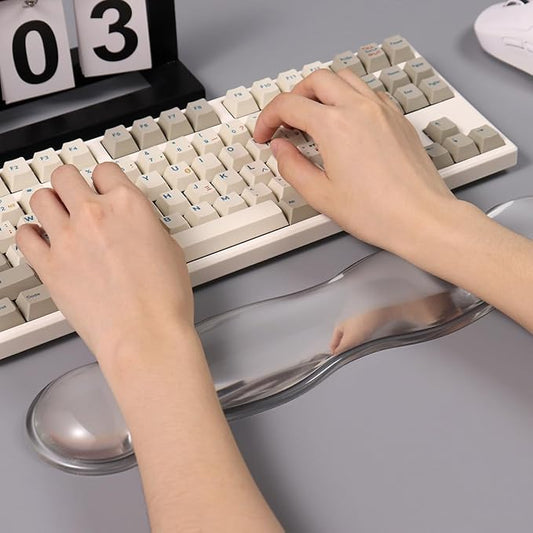 Clear Gel Wrist Rest for Keyboard, Ergonomic Wrist Rest for Computer Keyboard - Image 2