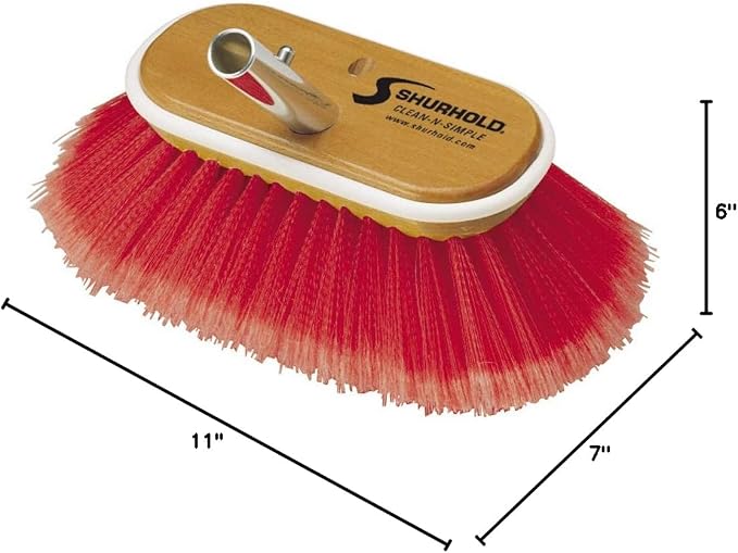 Shurhold 965 6 Inch Combo Bristle Brush, Deck Brush - Image 5