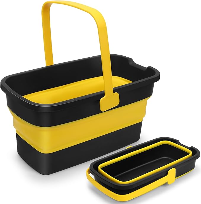 Collapsible Mop Bucket for Cleaning by EasyCleaningHappyLife