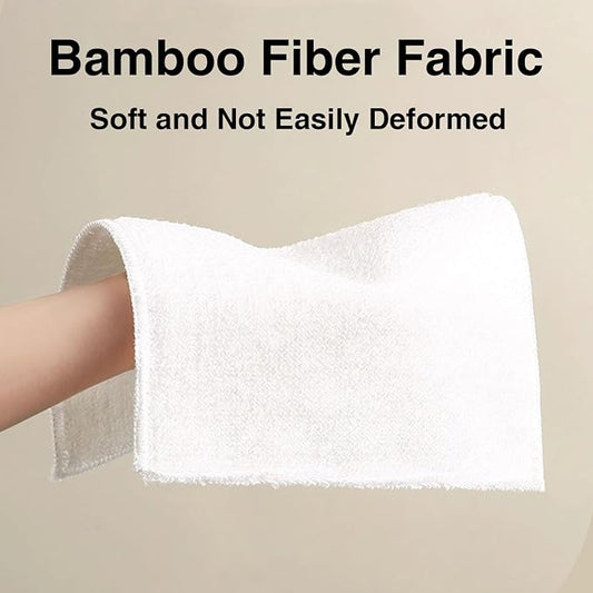 Bamboo Fiber Dish Cloths for Kitchen, Reusable Dish Towels, Double Layered - Image 2