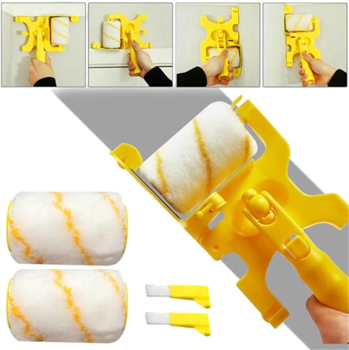 Paint Roller Brush, Removable Cleaning Brush Safe Portable Tool - Image 2