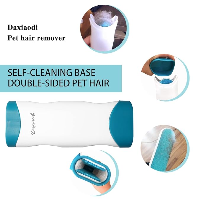 2 Pack Furniture Lint Remover Brushes, Double Sided Self Cleaning Loose Hair - Image 4