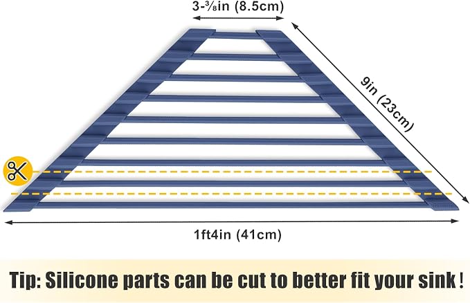 Tomorotec Compact Silicone-Coated Triangle Dish Drying Rack - Image 5