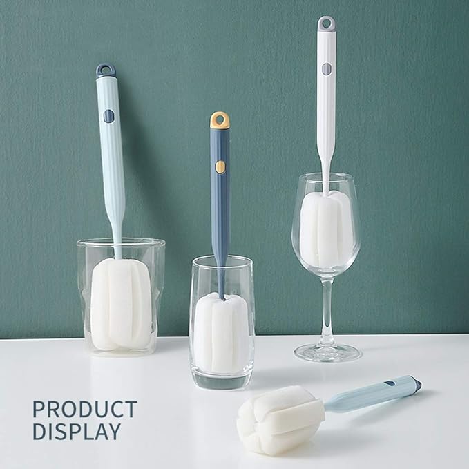 Bottle Soft Brush -2Pcs Sponge Bottle Brush Soft and Easy to Clean, Baby Bottle - Image 5