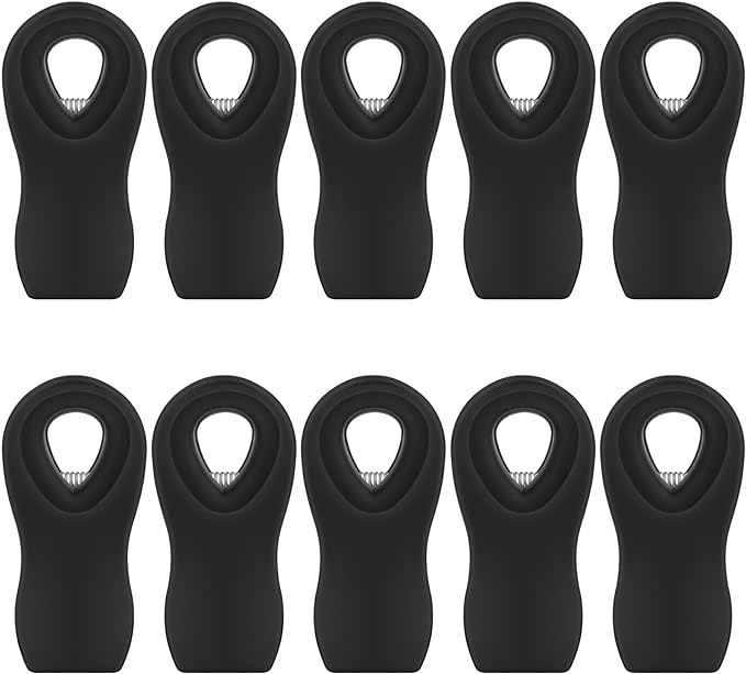 Magnetic Chip Clips, 10 Pack Plastic Bag Clips by WUDIME