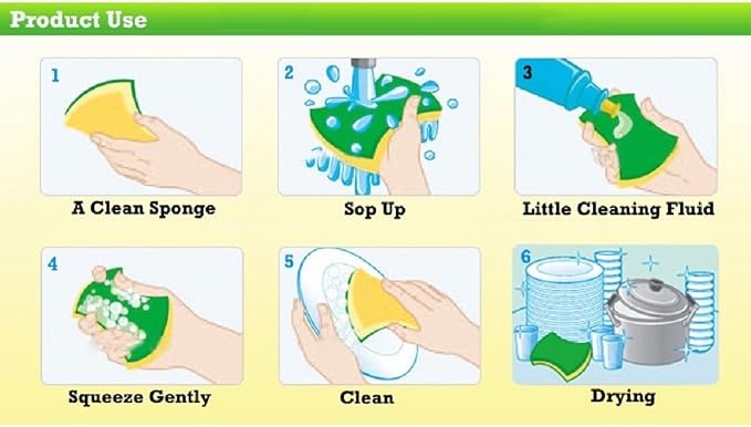 Kitchen Cleaning Sponge, Eco Non-scratch - Image 5