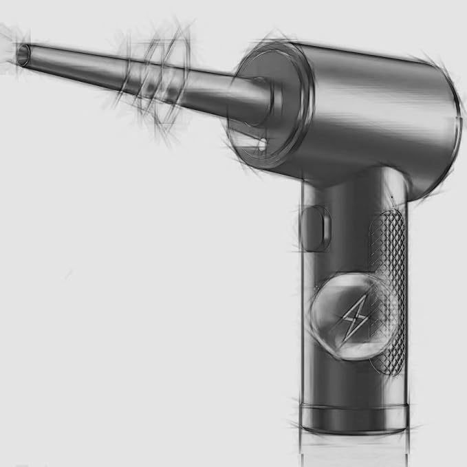 Compressed Air Duster, 3 Gear Adjustable 110000RPM Electric Air Blow Portable - Image 7