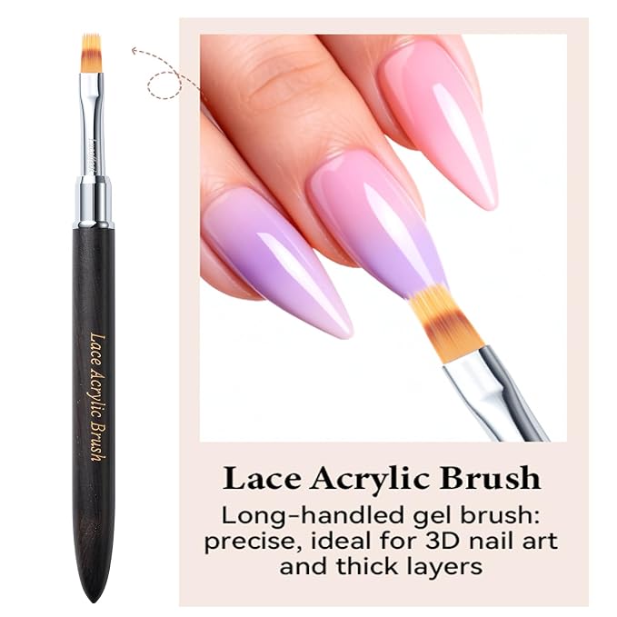 Lace Acrylic Nail Brush-Ultra Fine Detail Tool - Image 3