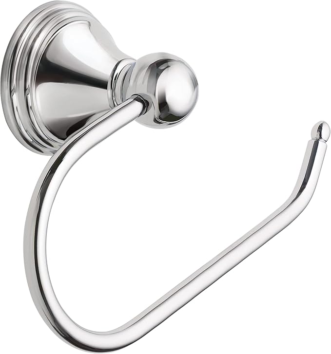 Moen Preston Collection Chrome Single Post Toilet Paper Holder, Wall Mounted by Moen