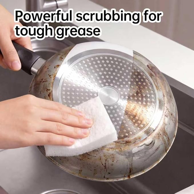 JOYMOOP Textured Clean Sponges, Dual-Sided Non-Scratch Soft Scrub Dish Sponge - Image 2