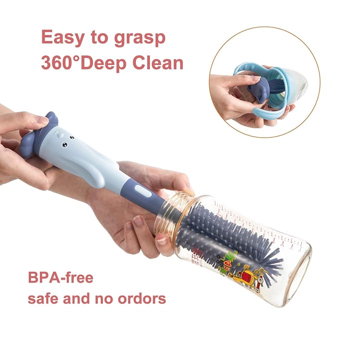 Chemimoso Multifunctional Cleaning Brush, Baby Bottle Brush, Bottle Brush - Image 5