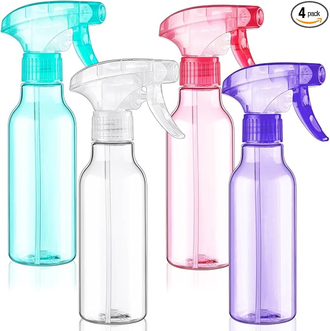 Cosywell 4 Pack Plastic Spray Bottles 8.8oz/260ml Empty Spray Bottle by Cosywell
