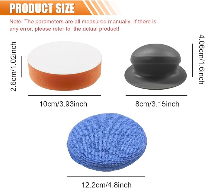 YoRise 2PCS Car Wax Applicator Pad, Microfiber Buffing & Polishing Pad - Image 2