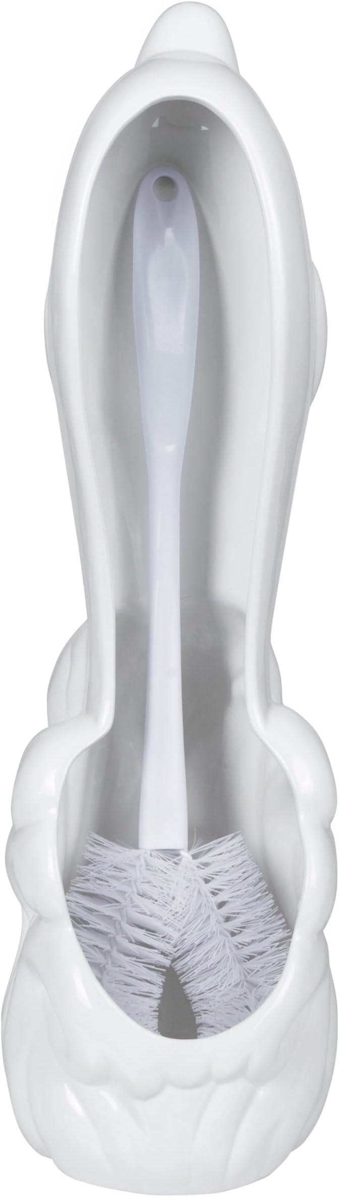 Dolphin Ceramic Toilet Brush Holder - Image 5