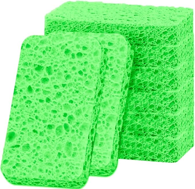 6 - Pack Non-Scratch Scrub Sponges - Sponges by Mainlyrunmakeupsuppliers