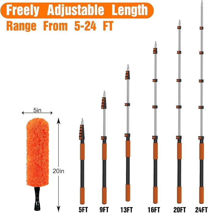 30FT High Reach Duster Cleaning Kit - Image 5