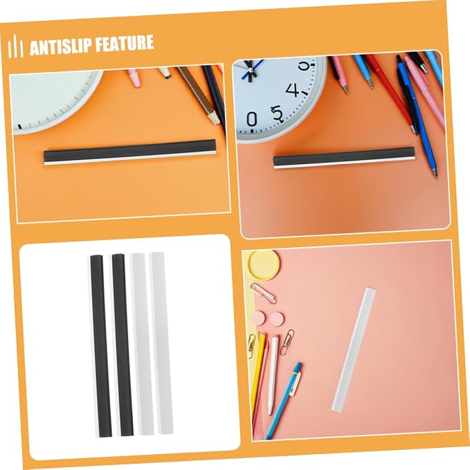 8pcs Sturdy Rubber Dustpan Lips Replacement Strips Easy Install - Image 3