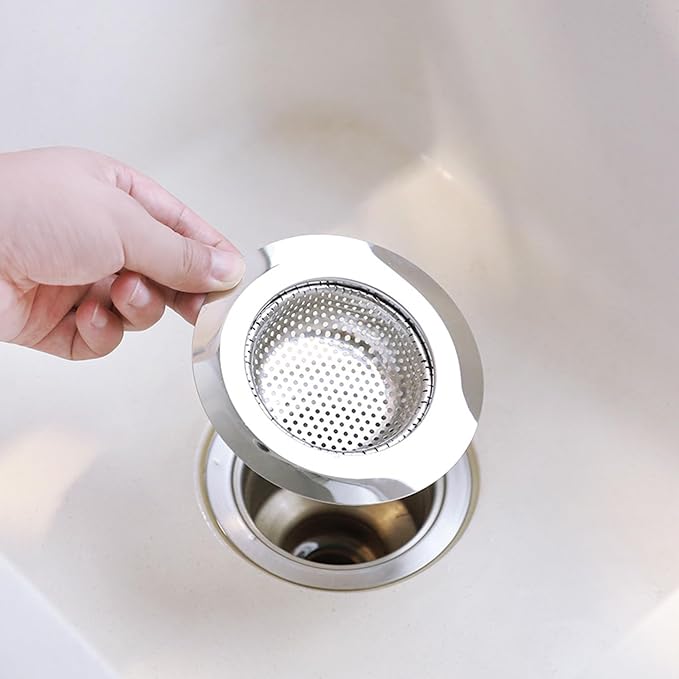 2 Pack Bathtub Drain Strainer, 2.75" Top / 1.75" Basket Stainless Steel Drain - Image 8