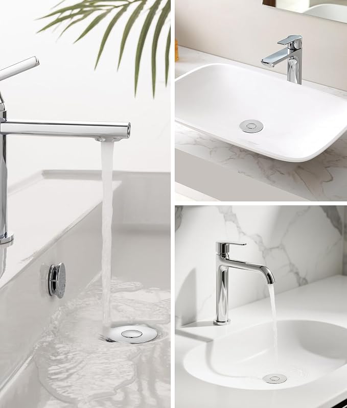 Upgraded Bathroom Sink Stopper – Universal Pop-Up Drain Plug - Image 7