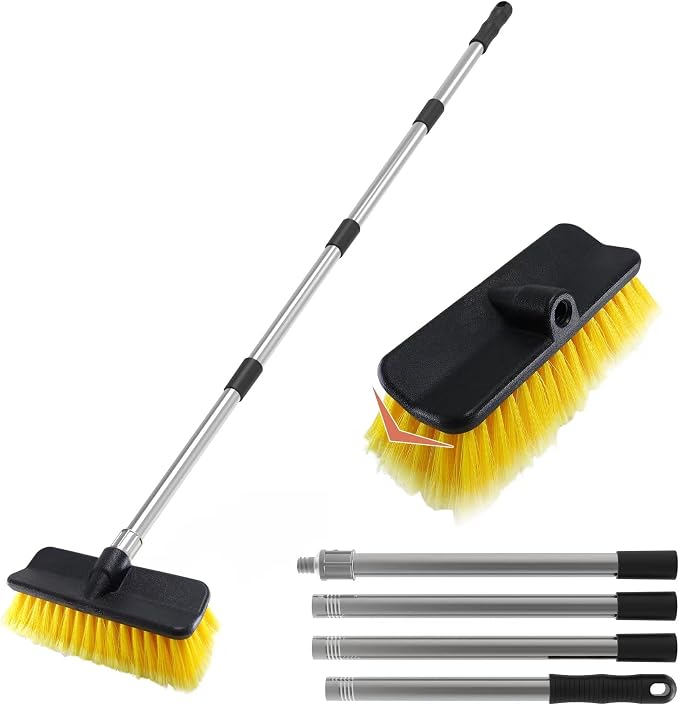 Car Wash Brush with 55" Long Handle | Car Wash 10" Dip Soft Brush | No Scratch by Unknown
