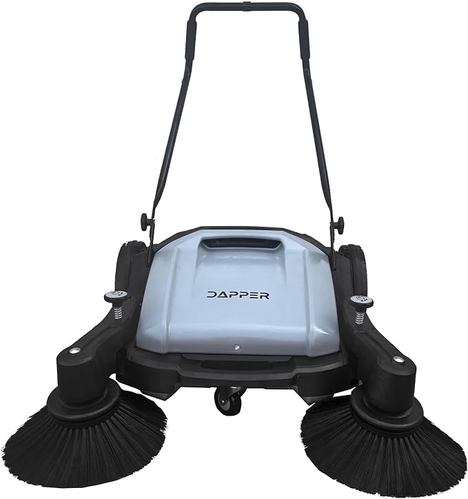 Walk-Behind Outdoor Hand Push Floor Sweeper - Image 2