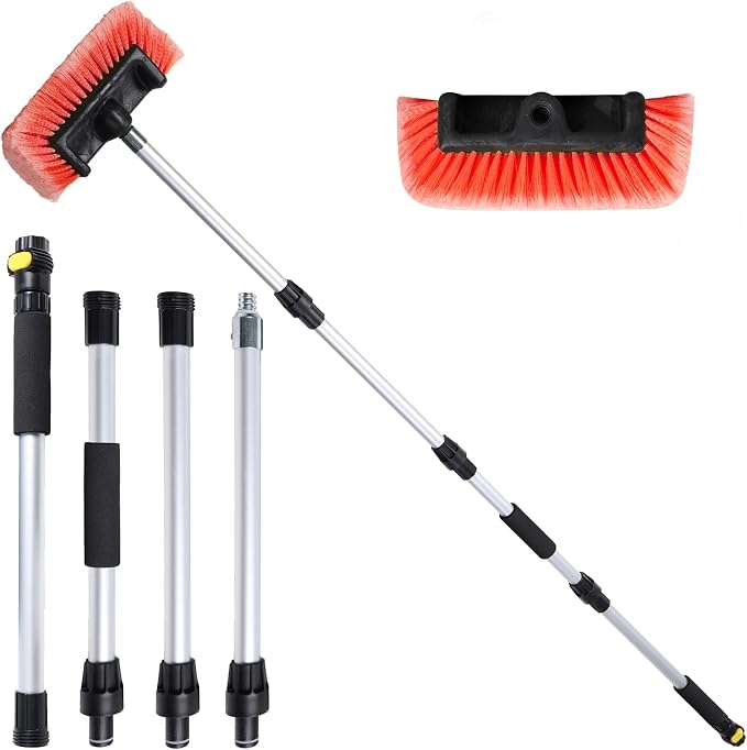 Car Wash Brush with Long Handle by NAVAPAL