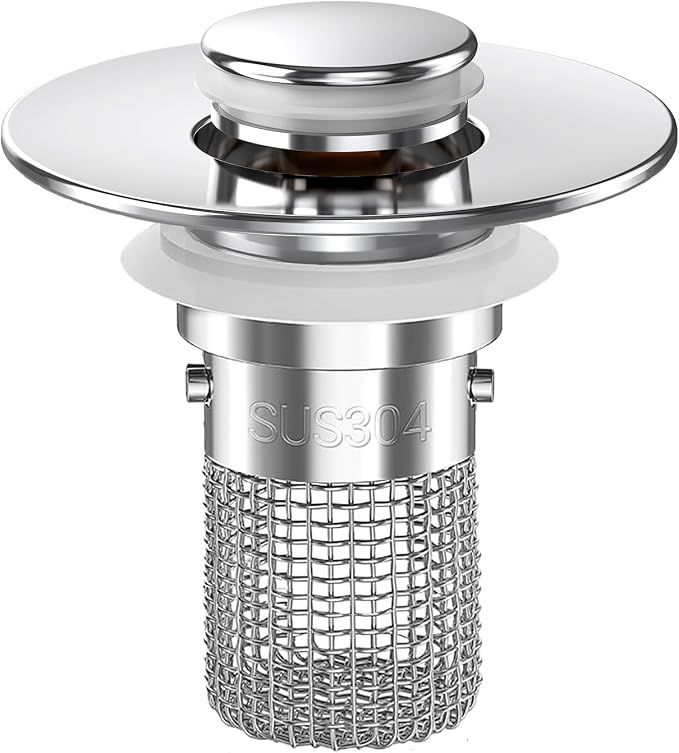 Sink Stopper Hair Catcher, Pop-up Sink Drain Strainer by Makelifebetter