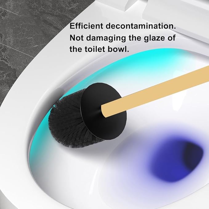 Toilet Brush and Holder Set Freestanding KWQKEM Modern Toilet Bowl Cleaners - Image 4