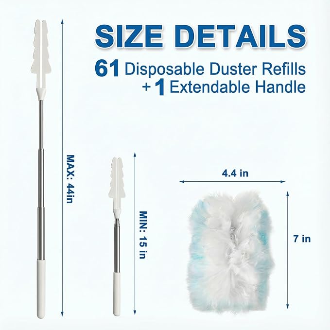 61 Pack Heavy Duty Duster Refills - Image 5