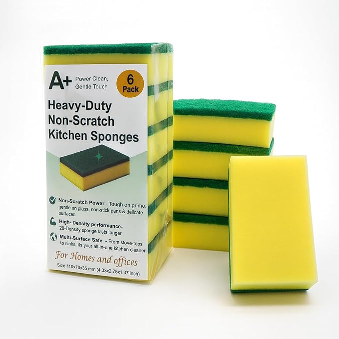 Kitchen Cleaning Sponge, Heavy Duty Non-Scratch Sponge by Unknown