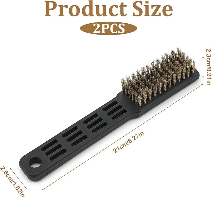 2 Pack Bowling Shoe Brushes Heavy Duty Shoe Scrubber Shoe Cleaning Brushes - Image 2
