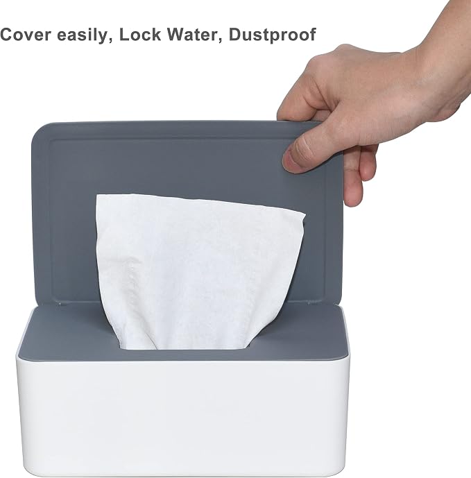Diaper Wipes Dispenser, Tissue Storage Box Case, Wet Wipe Dispenser Holder - Image 3