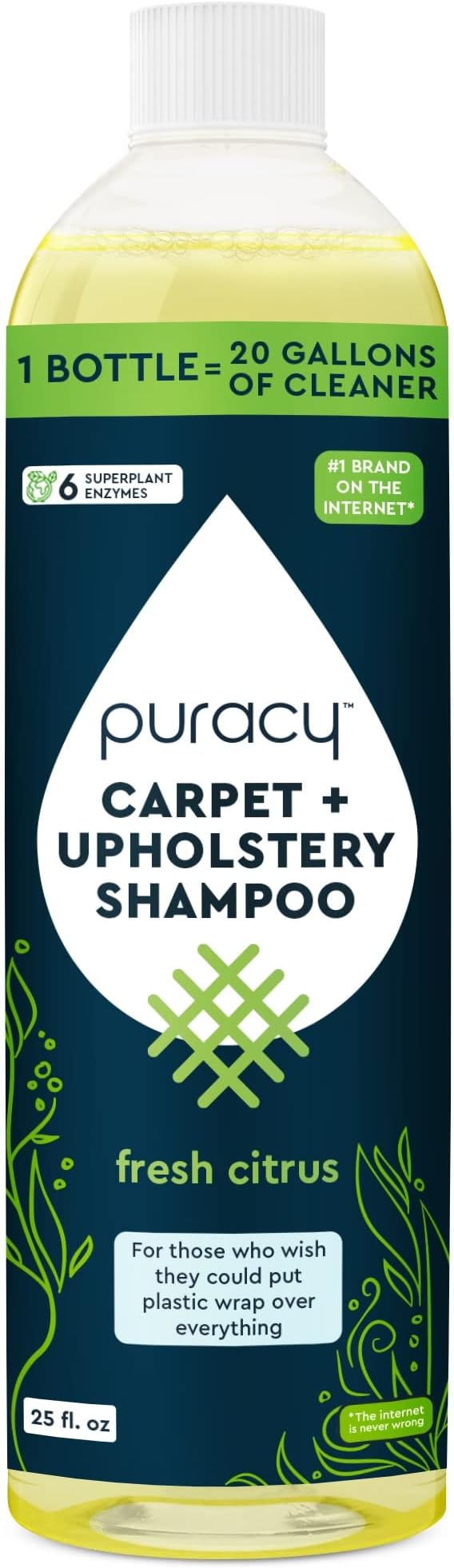 Puracy Professional Carpet Cleaner Machine Detergent, 4x Concentrated by Puracy