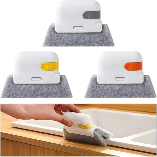 3PCS Car Window Groove Cleaning Brush, Magic Vehicle Sill Track Gap Corner by Unknown