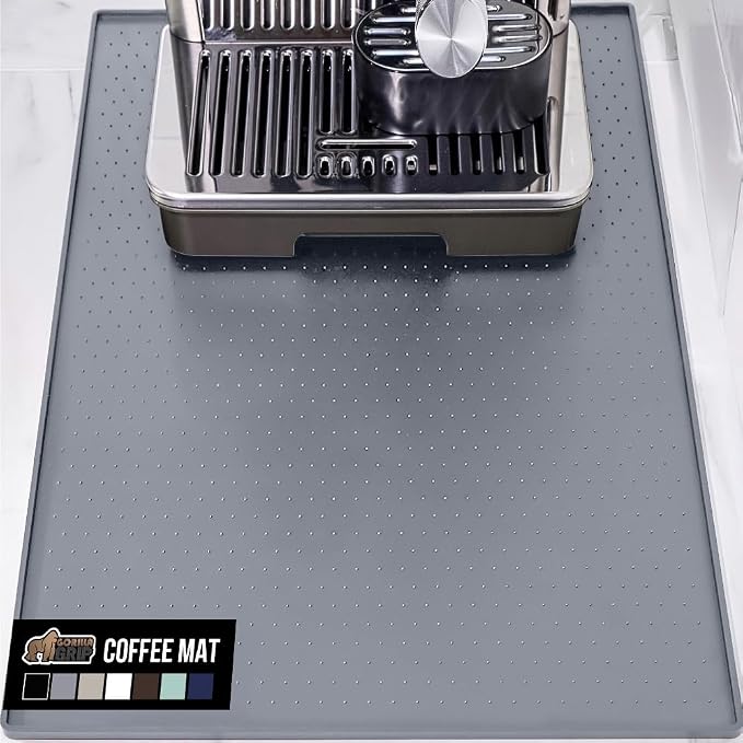 GORILLA GRIP Silicone Coffee Mat, Espresso Machine Bar Accessories, Keep by GorillaGrip