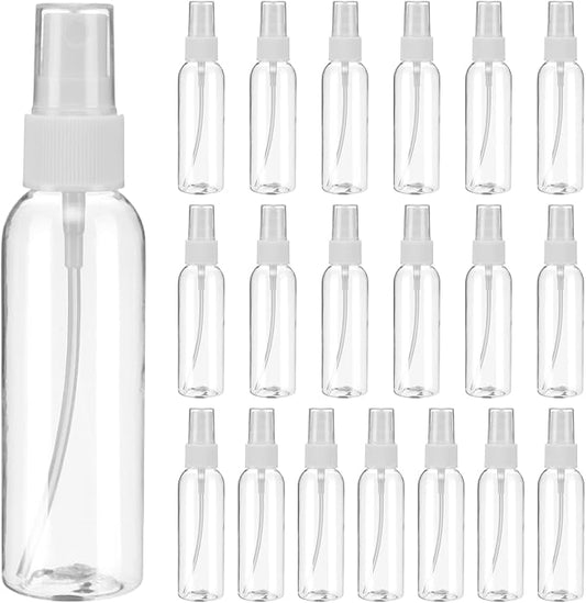uxcell 20Pack Spray Bottles, 2Oz/60ML Clear Empty Mist Plastic Mini Travel by uxcell