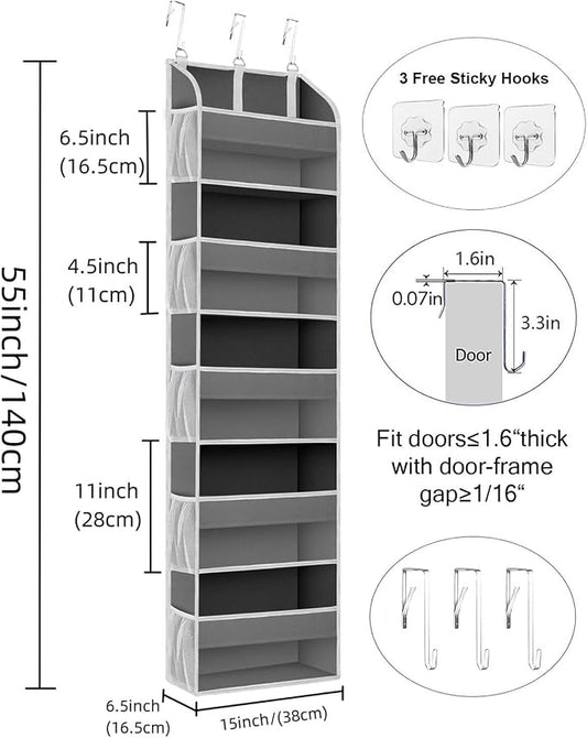 2 Pack Over The Door Storage Organizer - Image 2