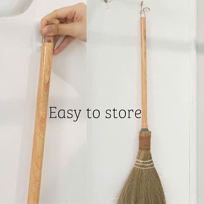 BMart Home Small Natural Whisk Sweeping Hand Handle Broom - Image 8