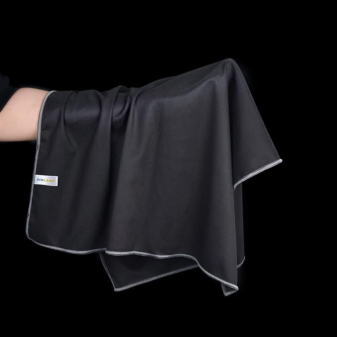 SINLAND Microfiber Glass Polishing Cloths Large Size Thick Lintless Drying - Image 3