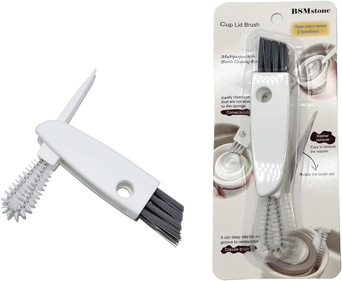Tiny Cleaning Brush-Mini Multi-Functional Crevice Cleaning Brush, Water Bottle by BSMstonehouseholdsupplies
