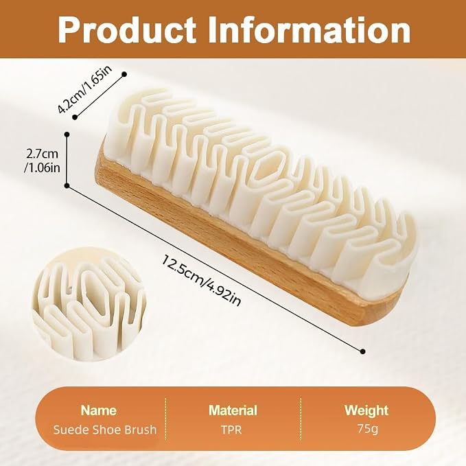 2Pcs Rubber Shoe Brush, Suede Brush - Image 4