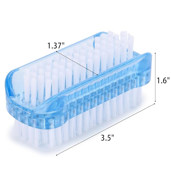 Nail Cleaning Brushes Plastic for Fingernails 2-Sided Non-Slip Nail Brushes 4 - Image 3