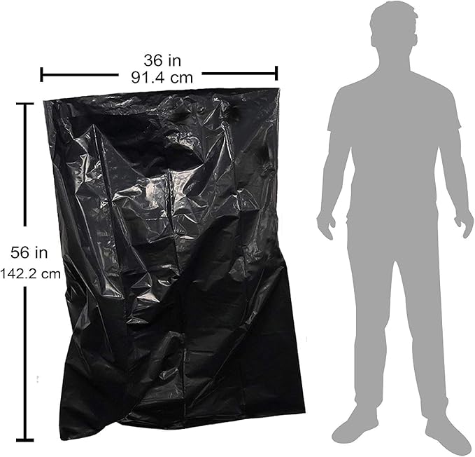 Reli. Contractor Garbage Bags 55 Gallon | 20 Trash Bags | Heavy Duty | Black - Image 6