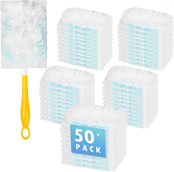 50-Pack 180° Duster Refills for Swiffer Duster Refill, Ultra Sticky Cleaning by Bpbdzz