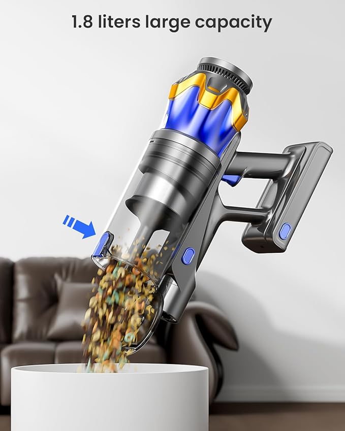 Cordless Vacuum Cleaner, Upgraded 600W 50KPA 70Mins Cordless Stick Vacuum - Image 7
